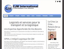 Tablet Screenshot of cjm-international.com